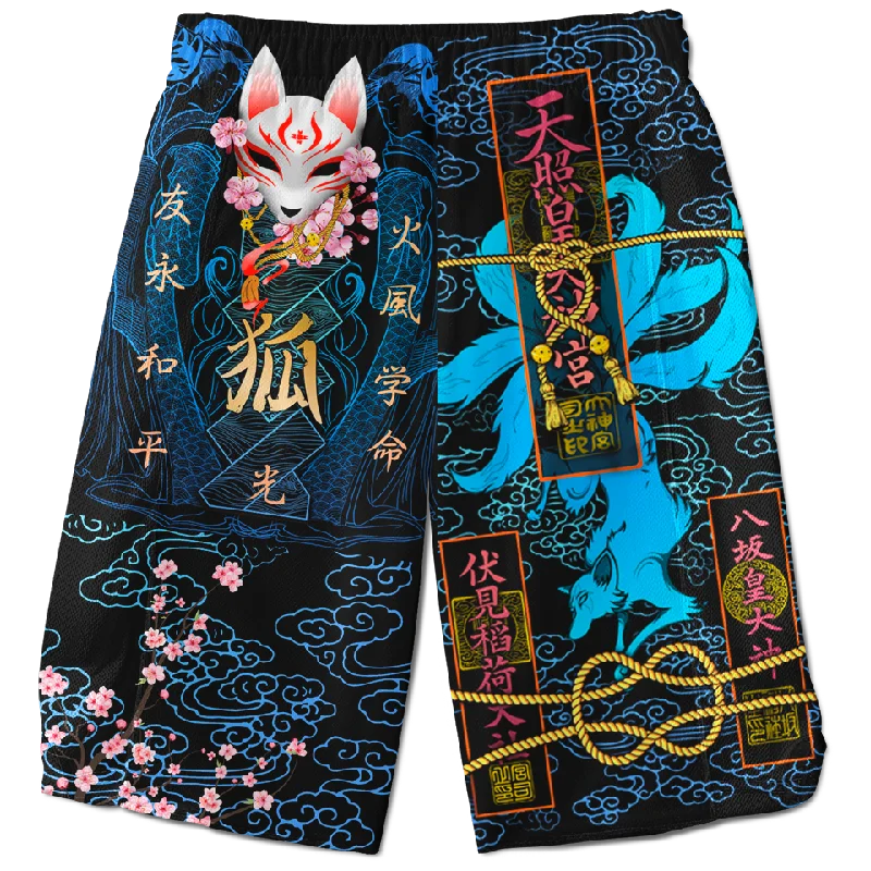 Kitsune Shorts - Blue Edition