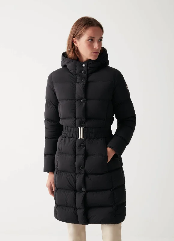 Belted Long Quilted Down Jacket OR2290 2SE