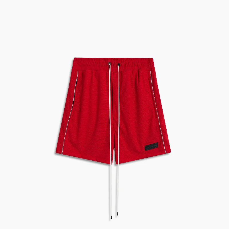 b-ball mesh gym short / red + 3M