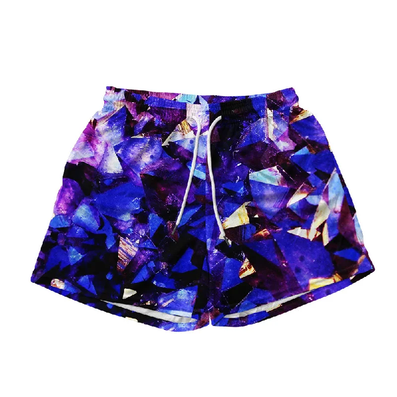 Amethyst Purple All Over Print Men's Mesh Shorts