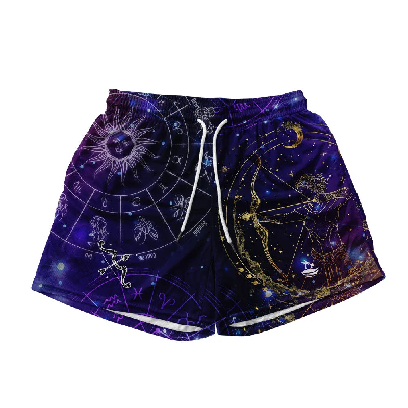 Sagittarius All Over Print Men's Mesh Shorts