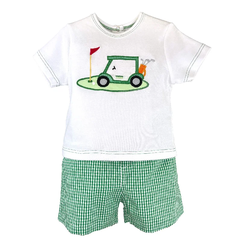 2 Piece Boys Golf Top & Shorts