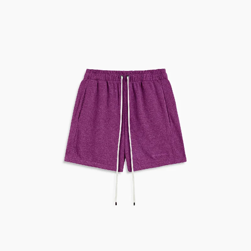 loop terry standard sweatshort / royal fuchsia