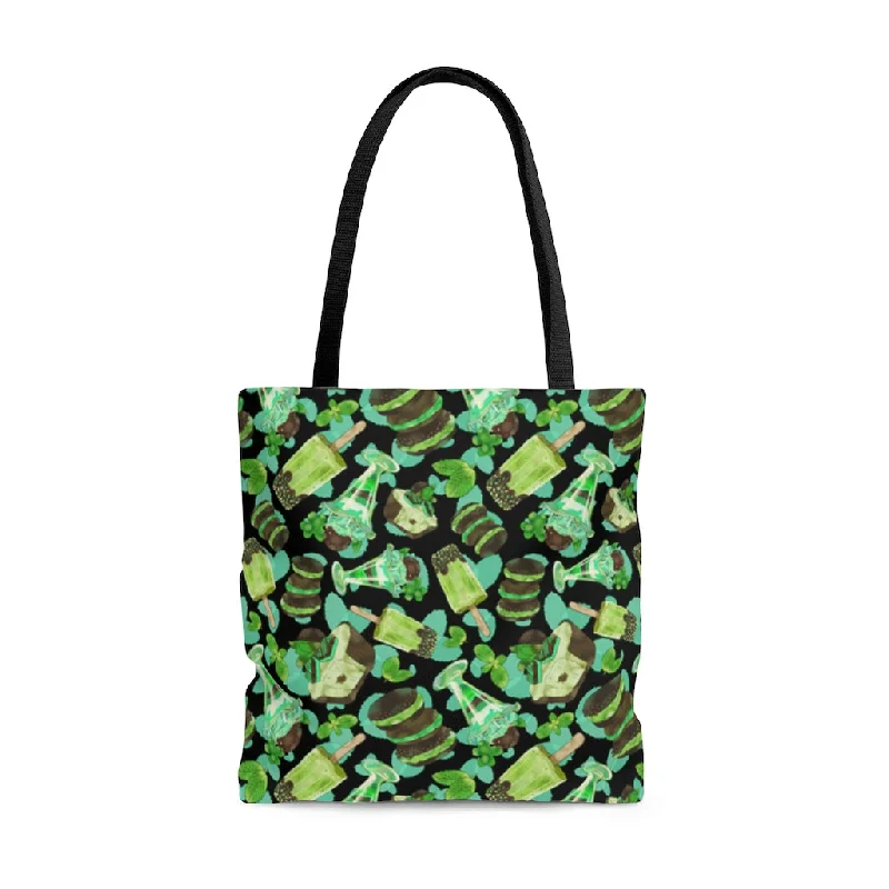 Choco Mint Tote Bag (Black)