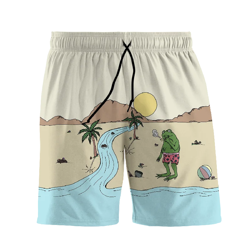 Beach Vibes All Over Print Men's Shorts