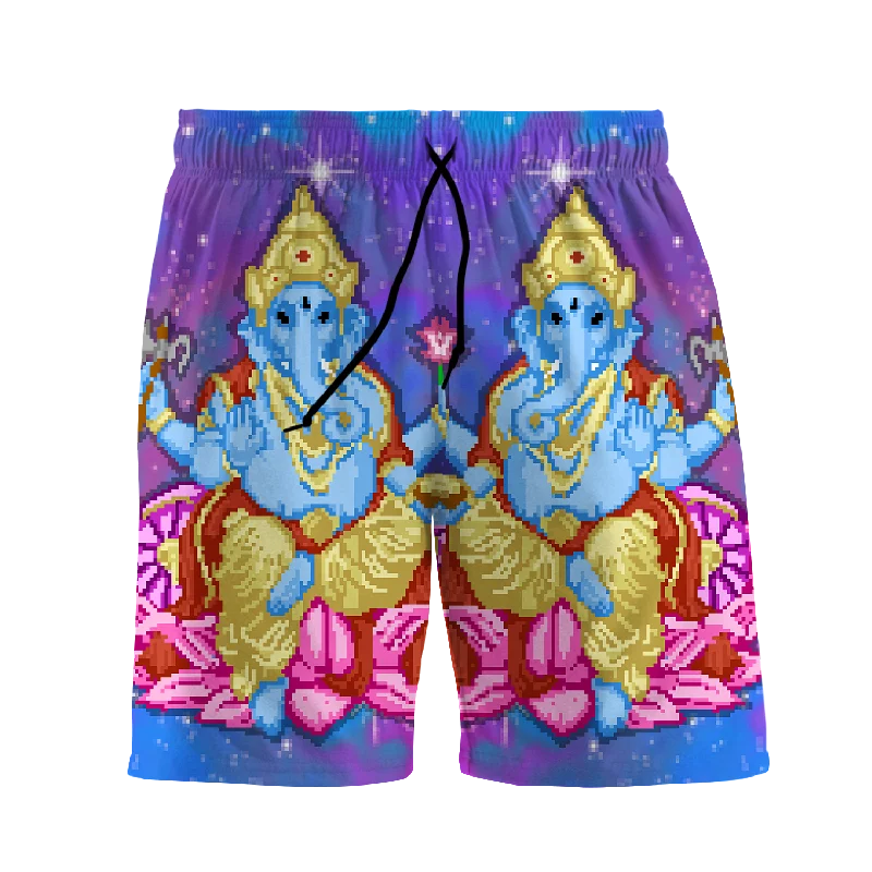 Pixel Ganesha All Over Print Men's Shorts