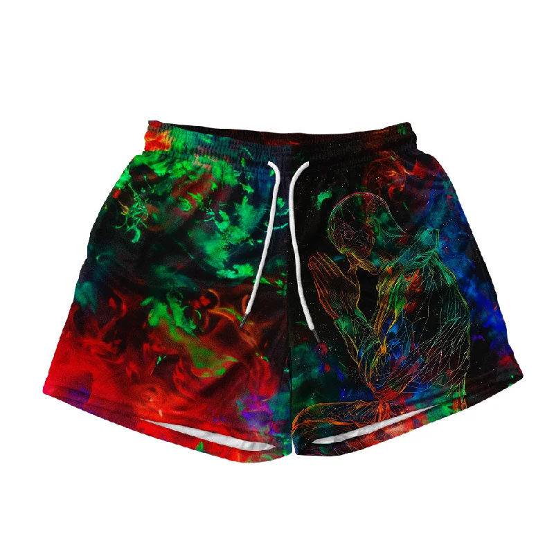 Prayer All Over Print Men's Mesh Shorts