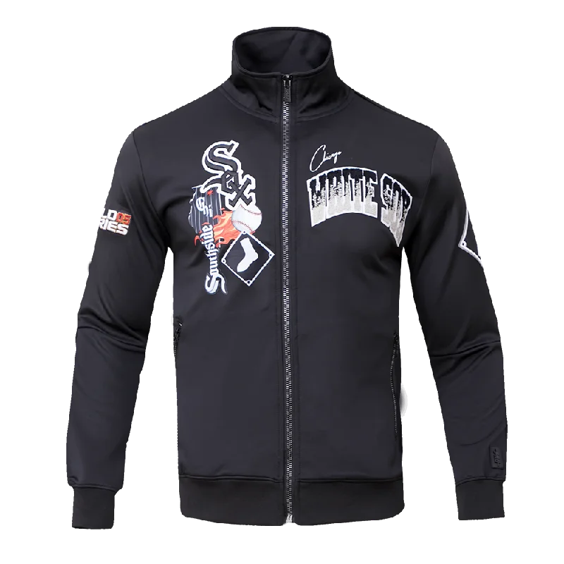 MLB CHICAGO WHITE SOX HOMETOWN MEN'S TRACK JACKET (BLACK)