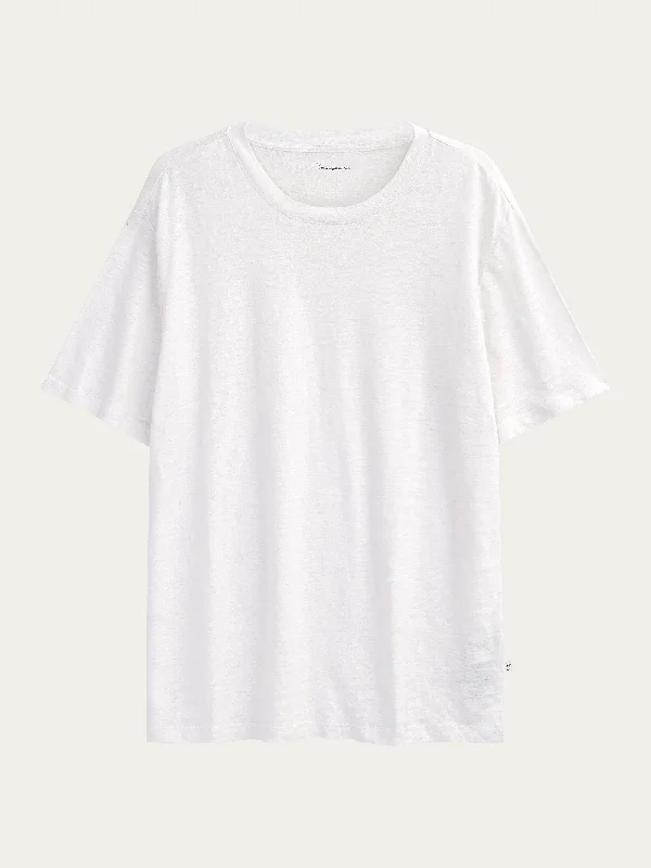 Linen t-shirt - Bright White