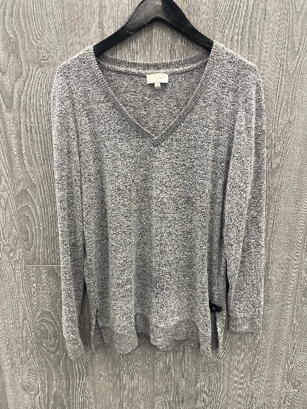 Top Long Sleeve By Lucky Brand In Grey, Size: M