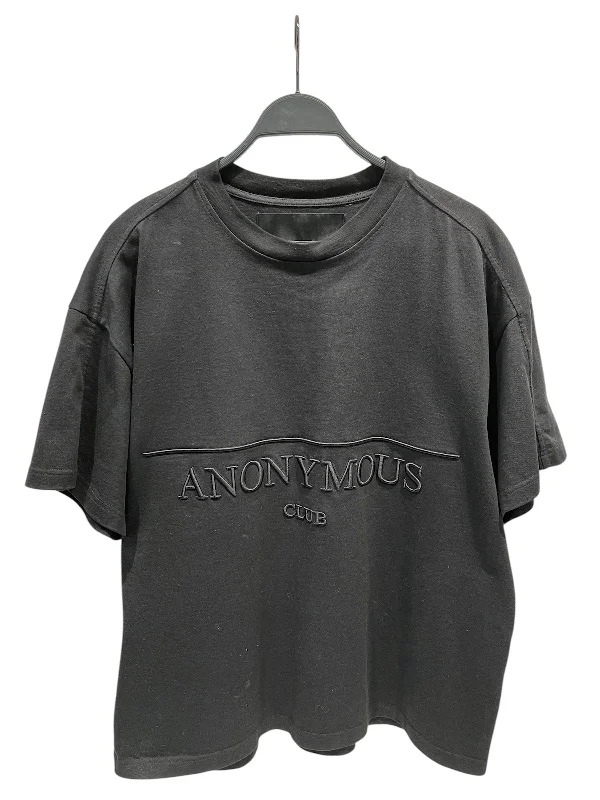 ANONYMOUS CLUB/T-Shirt/S/Cotton/BLK/HERITAGE EMBROIDERED