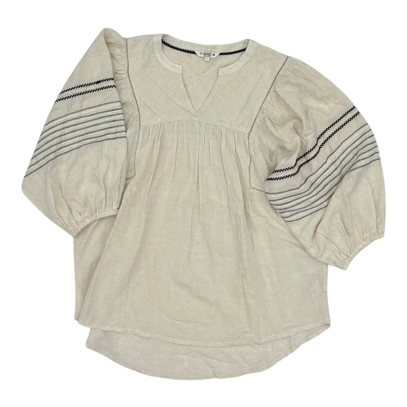 Top 3/4 Sleeve By Fatface In Beige, Size:L