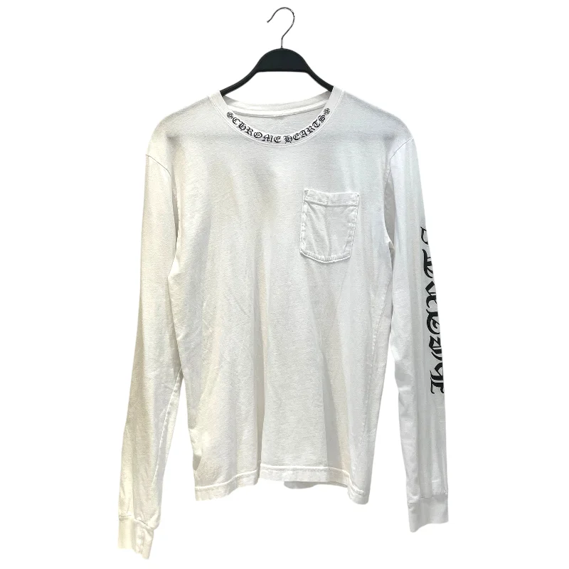 CHROME HEARTS/LS T-Shirt/L/Cotton/WHT/