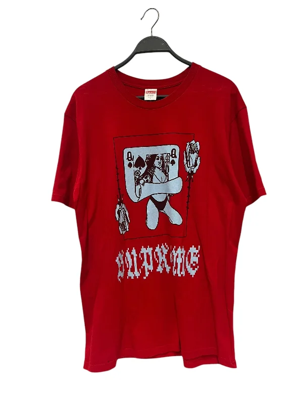 Supreme/T-Shirt/L/Cotton/RED/queen