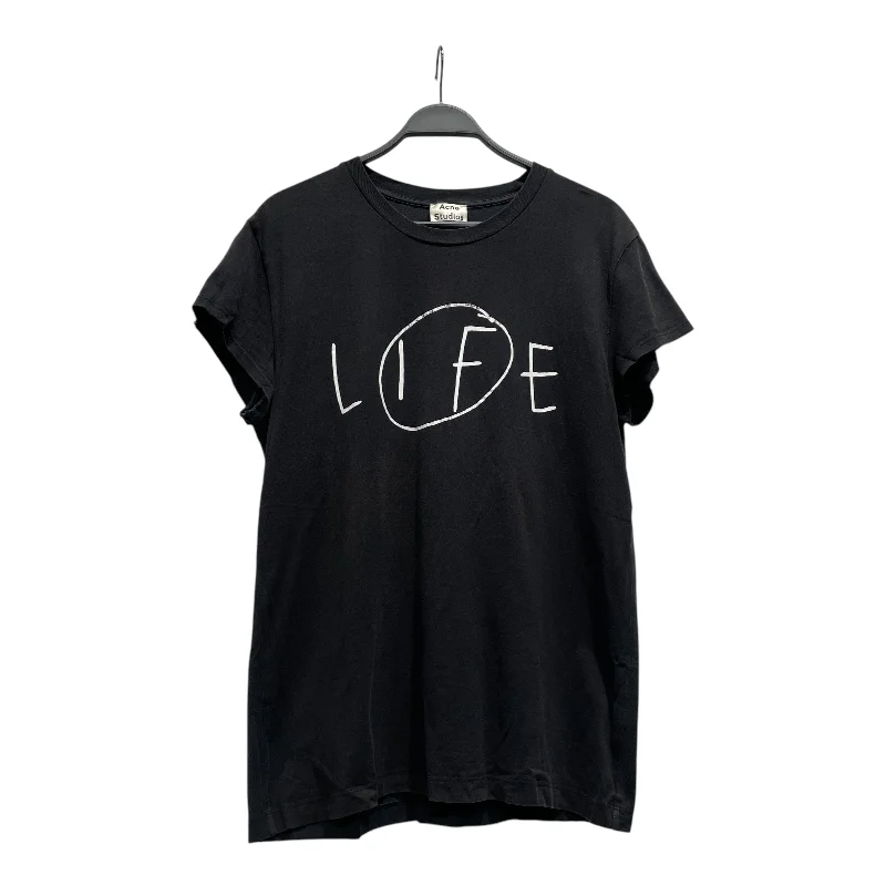 Acne Studios/T-Shirt/S/Cotton/BLK/Graphic/Life T-Shirt