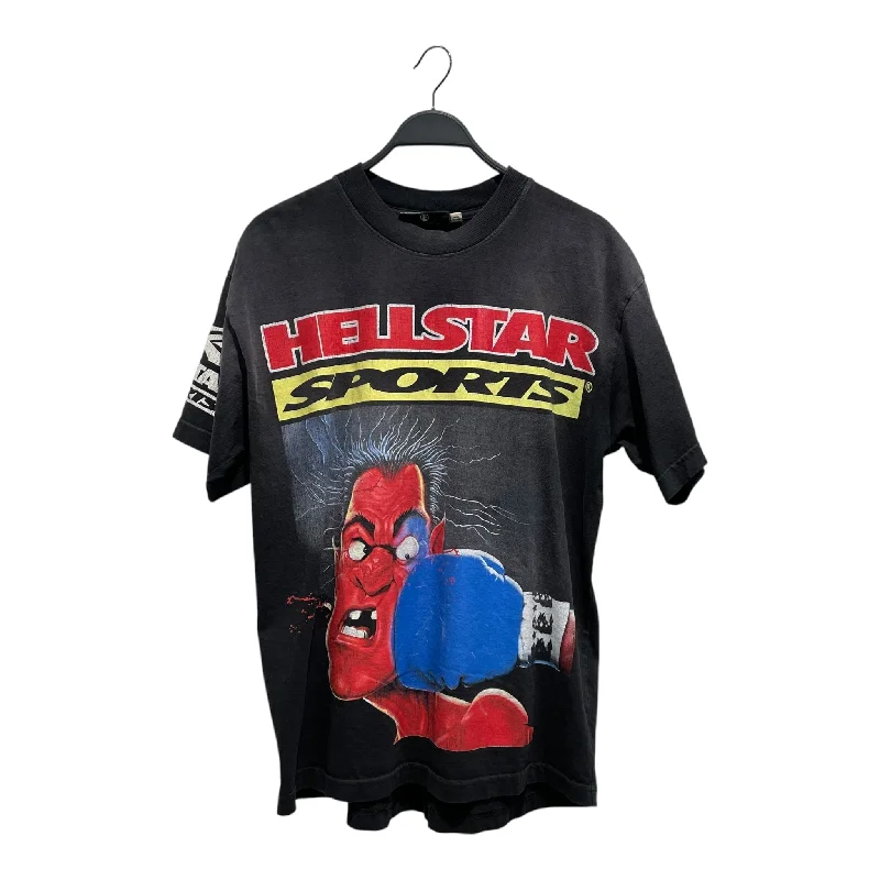 HELLSTAR/T-Shirt/M/Cotton/BLK/Graphic/Bigger Than Satan Tee