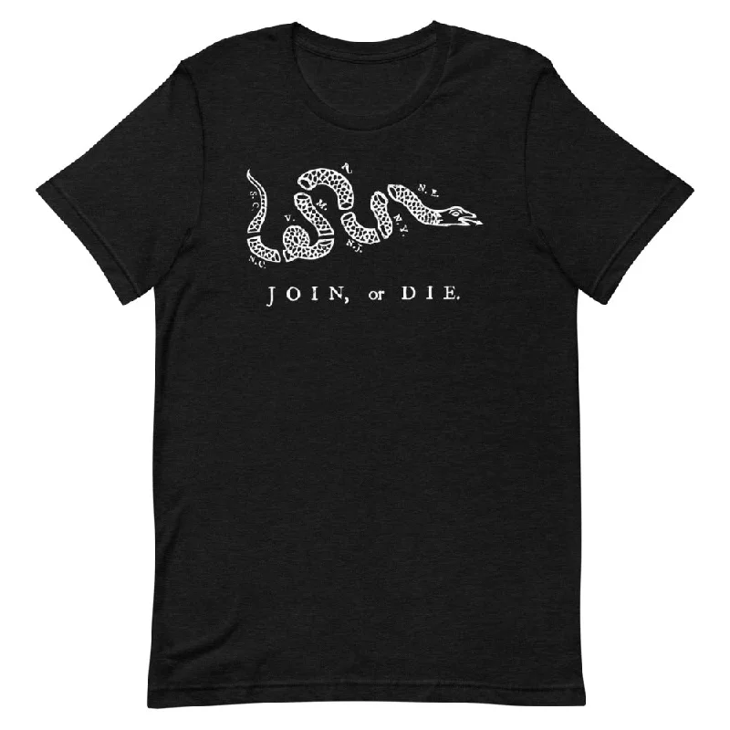 Join or Die Ben Franklin Rattlesnake Graphic T-Shirt