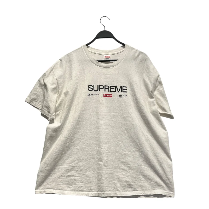 Supreme/T-Shirt/XXL/Cotton/WHT/