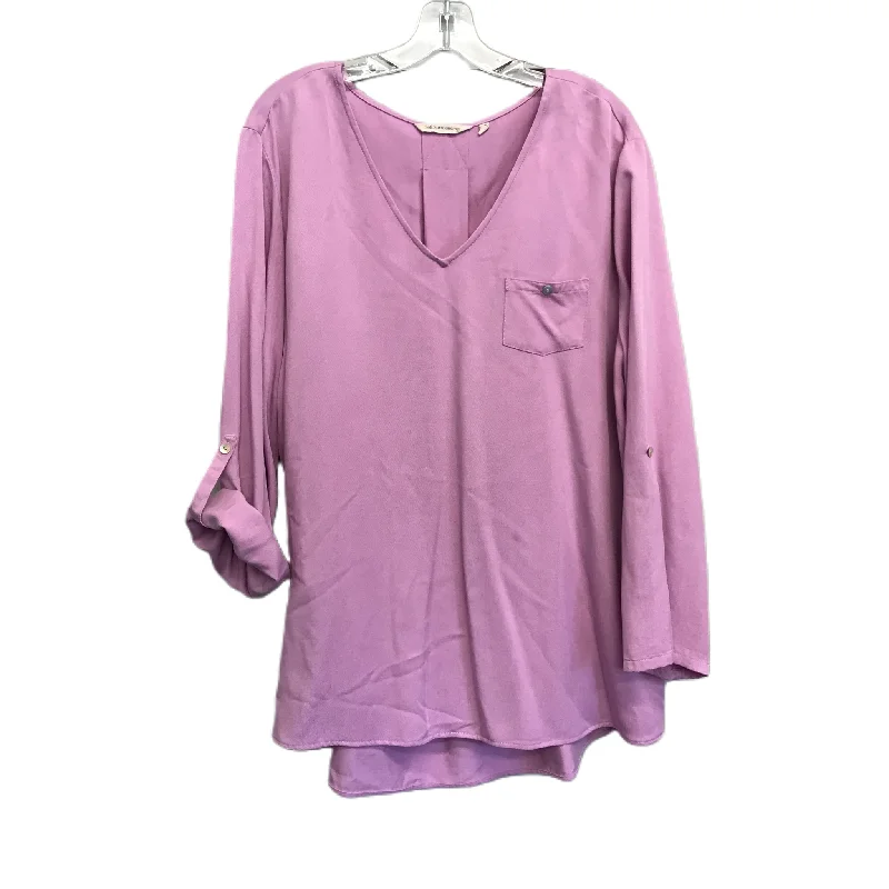 Purple Top Long Sleeve By Soft Surroundings, Size: 2x