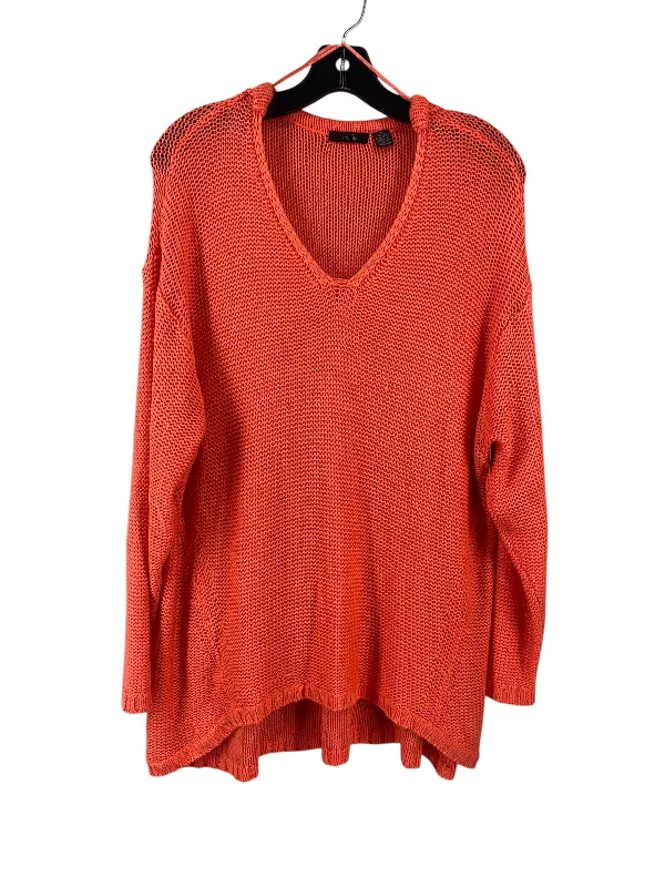 Top Long Sleeve By Clothes Mentor In Coral, Size: 1x