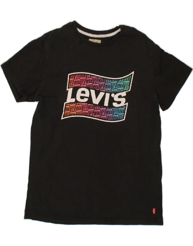 LEVI'S Boys Graphic T-Shirt Top 15-16 Years Black