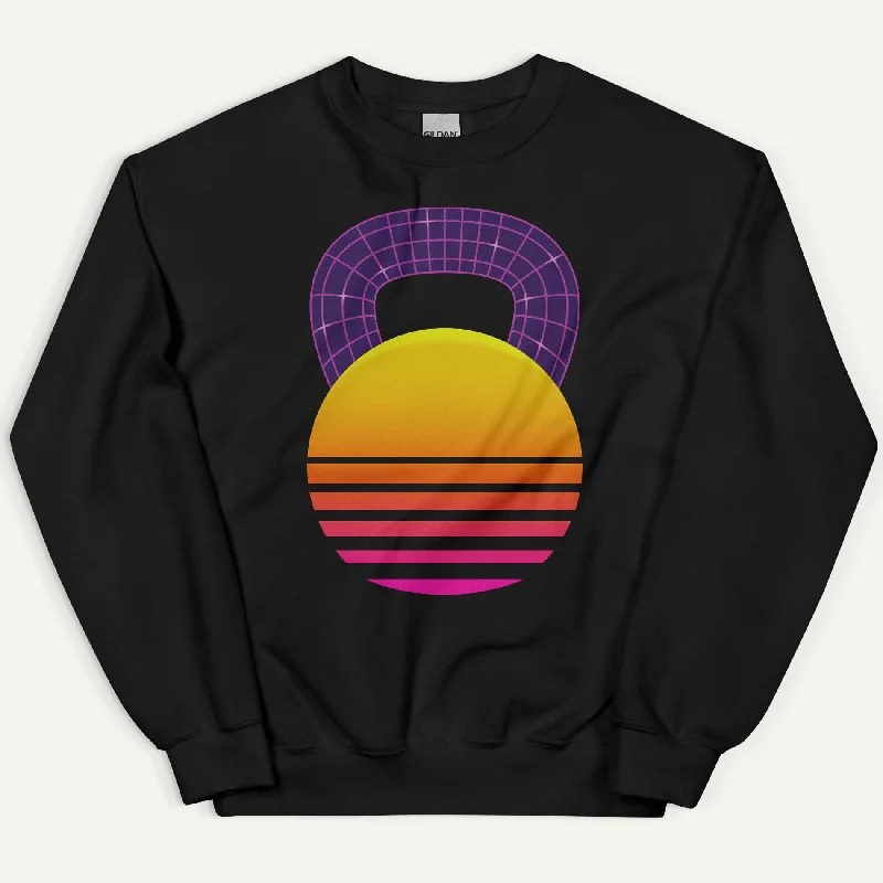 Synthwave Kettlebell Design Sweatshirt