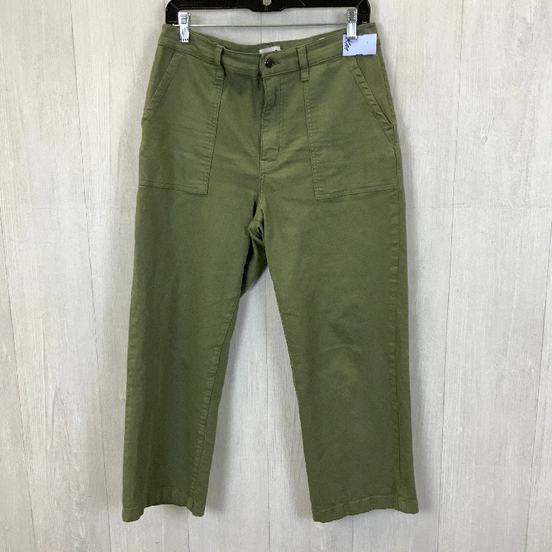 Jeans Cropped By Clothes Mentor In Green Denim, Size: 12