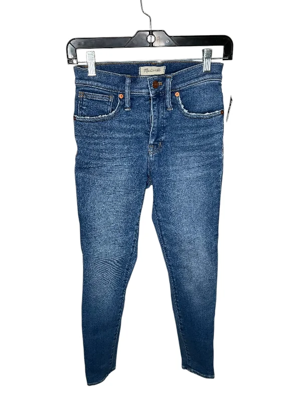 Jeans Skinny By Madewell In Blue Denim, Size: Xs