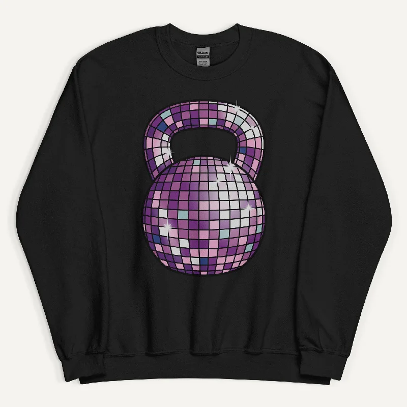 Disco Ball Kettlebell Design Sweatshirt