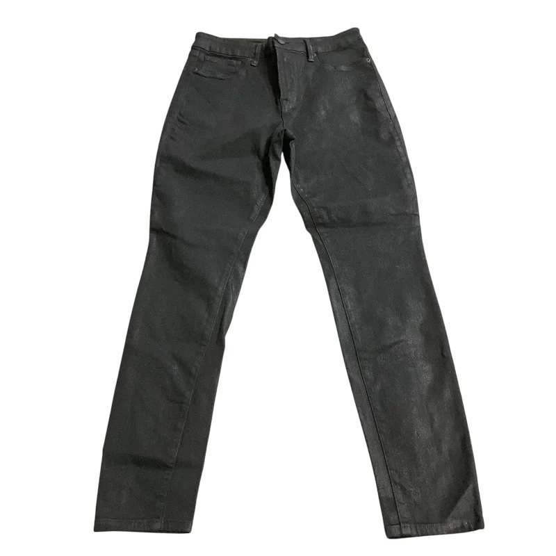 Jeans Skinny By Good American In Black Denim, Size: 10