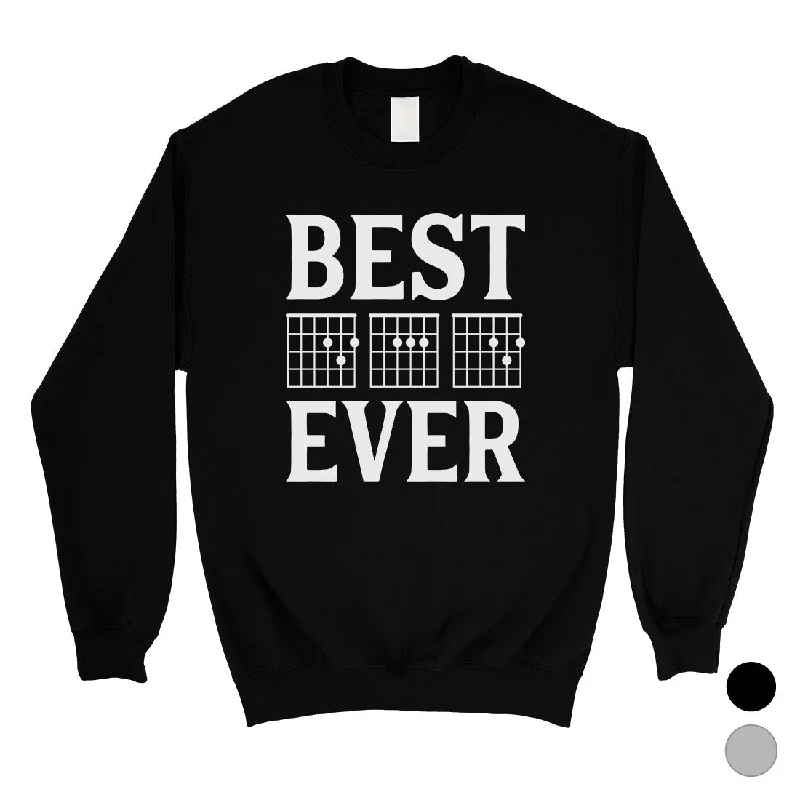 Best Dad Ever Guitar Chord Mens/Unisex Fleece Sweatshirt Creative