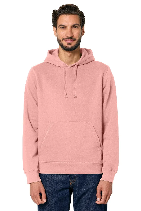 Stanley/Stella Mens Drummer 2.0 Hooded Sweatshirt Hoodie w/ Pouch Pocket - Canyon Pink - NEW