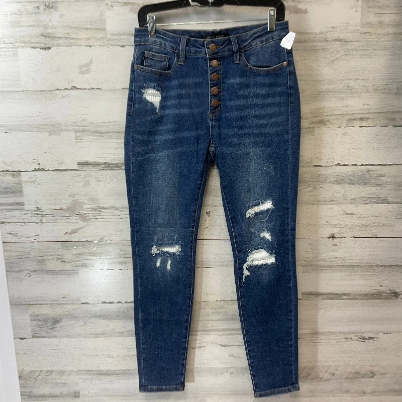 Jeans Skinny By Judy Blue In Blue Denim, Size: 8