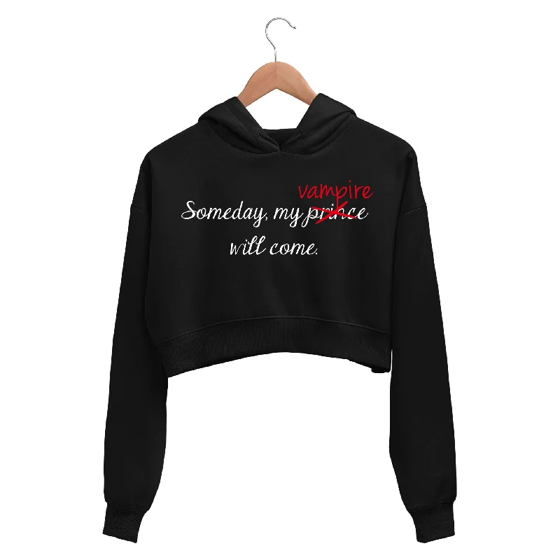 The Vampire Diaries Crop Hoodie - My Vampire Will Come