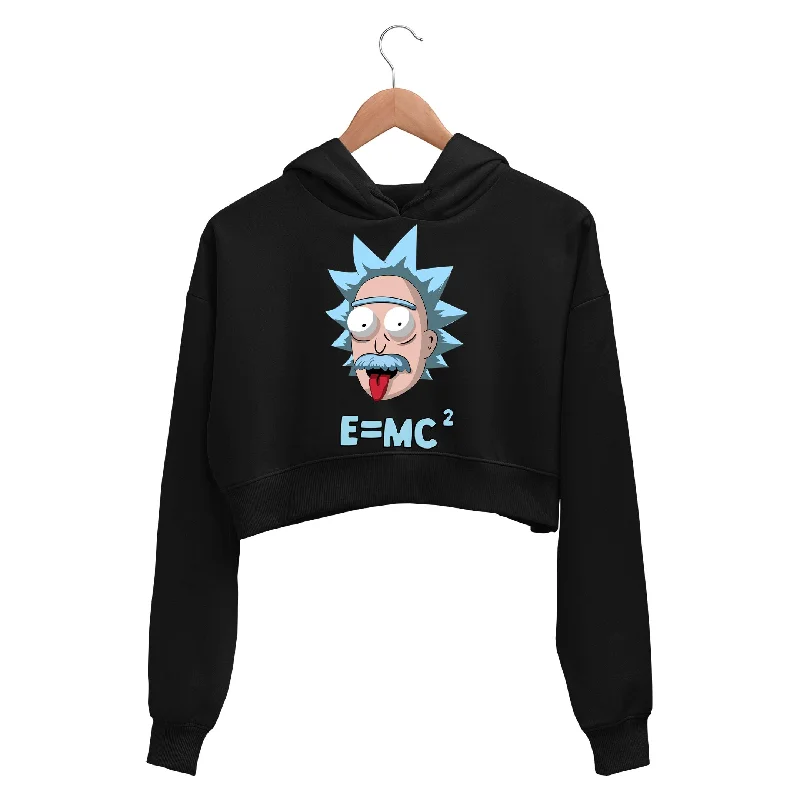 Rick and Morty Crop Hoodie - Genius