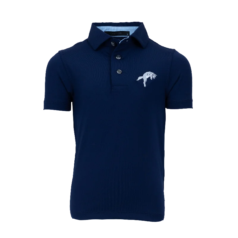 Boy's Pouncing Wolf Tala Polo