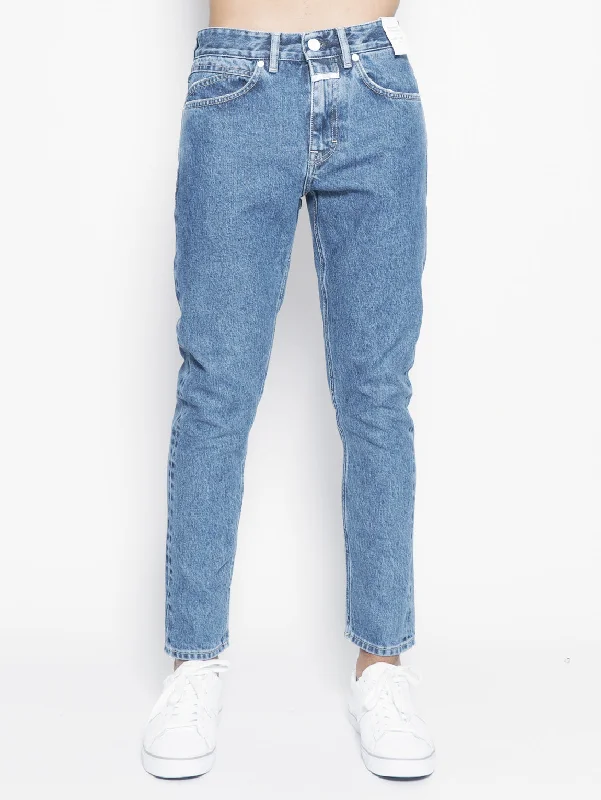 Jeans Cooper Tapered Relaxed Cropped Blu