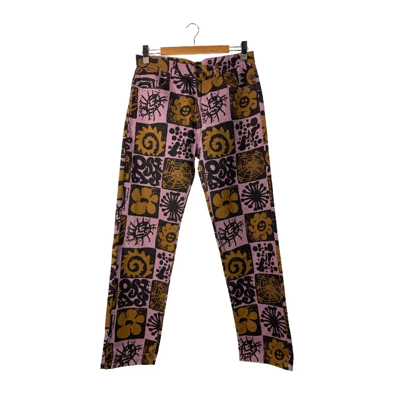 McQ Alexander McQueen/Straight Pants/32/Purple/Cotton/All Over Print/