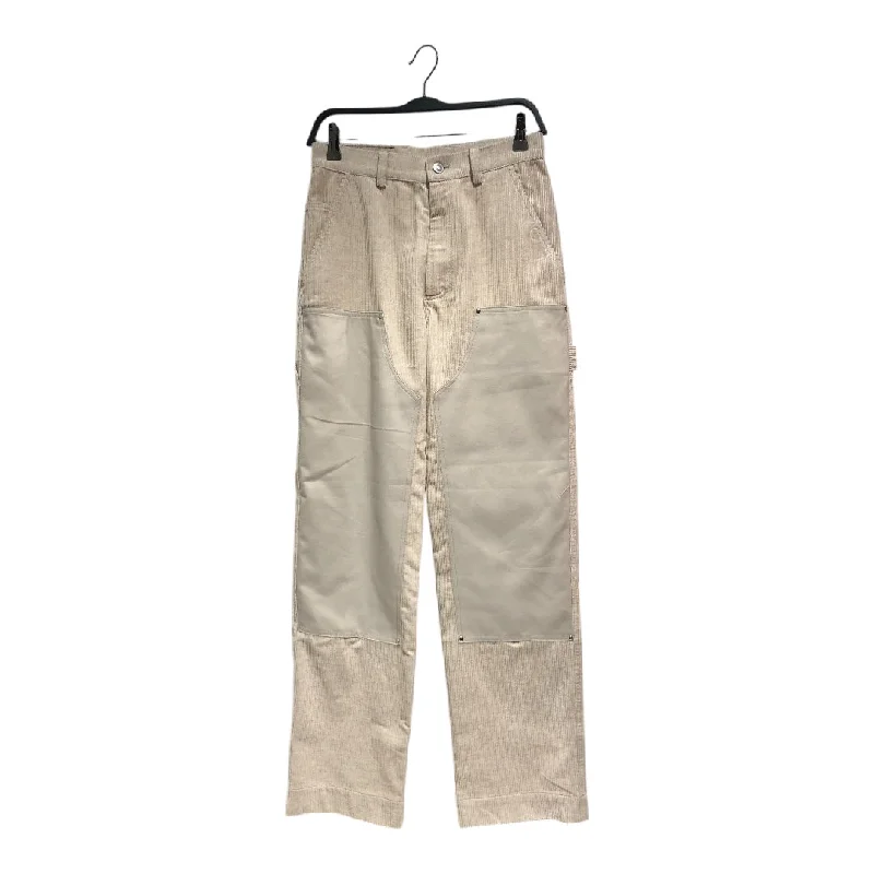 DROLE DE MONSIEUR/Straight Pants/XS/Cotton/CRM/CORDUROY CARPENTER PANTS