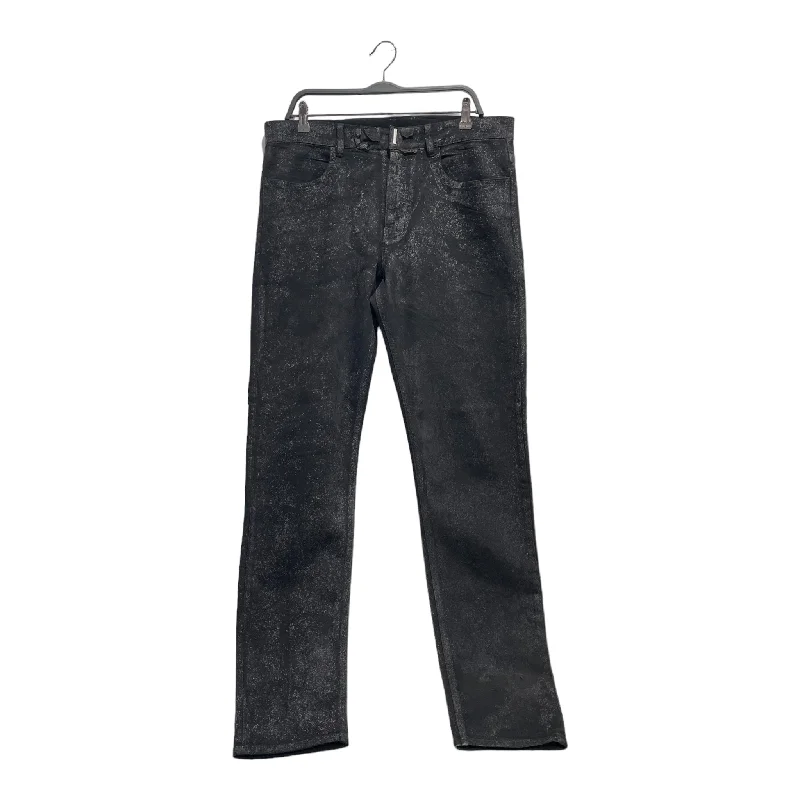 GIVENCHY/Straight Pants/34/Cotton/BLK/SPECKLED DISTRESS JEANS