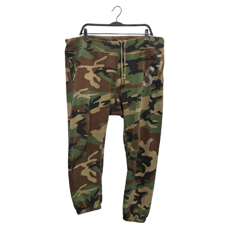 Supreme/Pants/L/Cotton/GRN/Joggers/Camouflage/Swarovski "S"