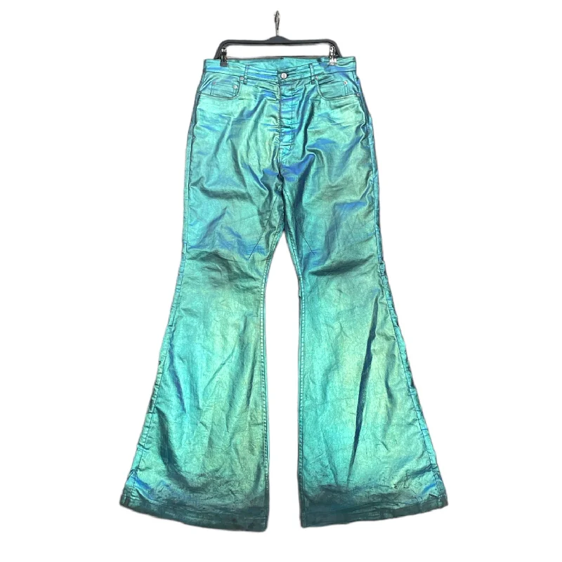 Rick Owens/Pants/34/BLU/Iridescent/Flare Multi Color