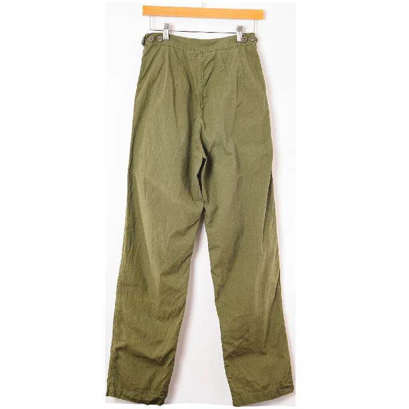 US ARMY FIELD TROUSERS PANTS WOMENS SLACKS 1967 VIETNAM WAR SIZE 26X32